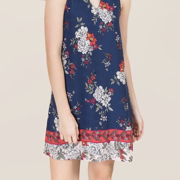 Choker floral paisley blue dress from Francescas - Picture 2 of 2